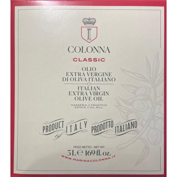 Olio Extra Vergine di Oliva Marina Colonna BAG IN BOX 5 liter, Molise