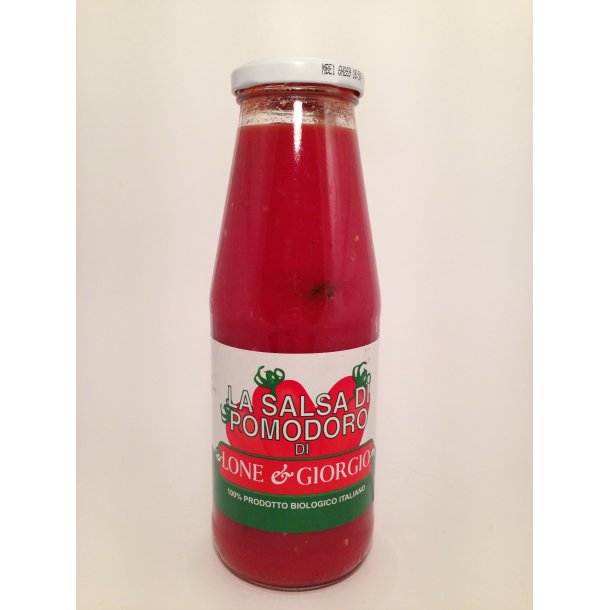 SALSA DI POMODORO  Mosede tomater  uden basilikum kologisk. Mediterranea Belfiore