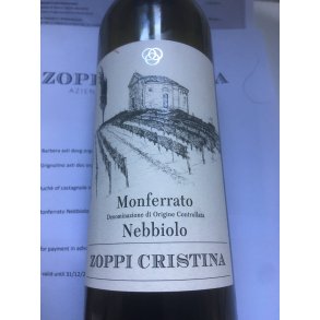 2022 Nebbiolo Monferrato DOC kologisk Cristina Zoppi FORUD26