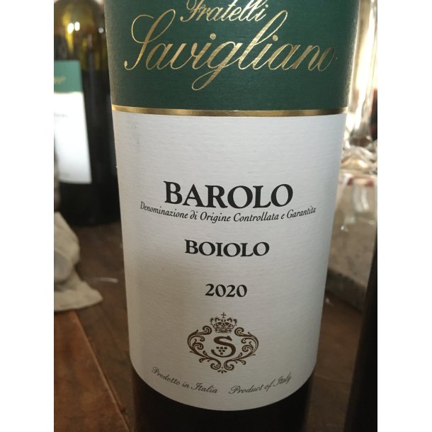 2020 Barolo cru Boiolo  DOCG Fratelli Savigliano RYD27