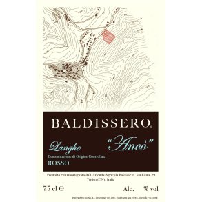 2023 Syrah Langhe Rosso cru Anco' , Baldissero SATS25 SKT