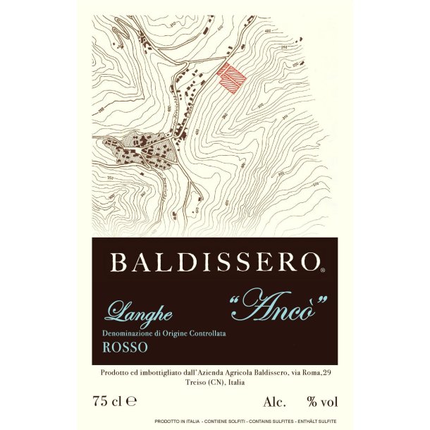 2023 Syrah Langhe Rosso cru Anco' , Baldissero SATS25 SKT