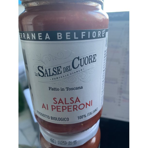 Salsa ai peperoni/ tomatsauce med perberfrugt Mediterranea Belfiore