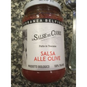 Salsa alle olive/Tomatsauce med oliven Mediterranea Belfiore