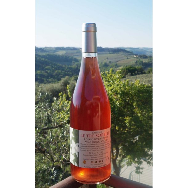 2024 LE TRE SORELLE  Sangiovese Rosato, Toscana IgT, kologisk  Gualandi 